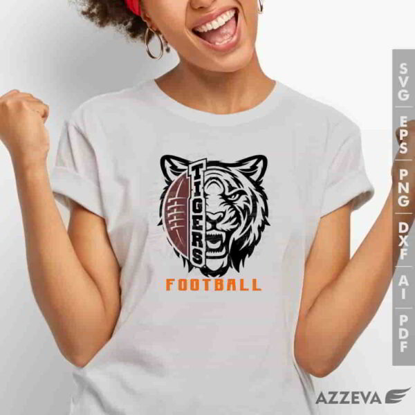 tiger football svg tshirt design azzeva.com 23100731