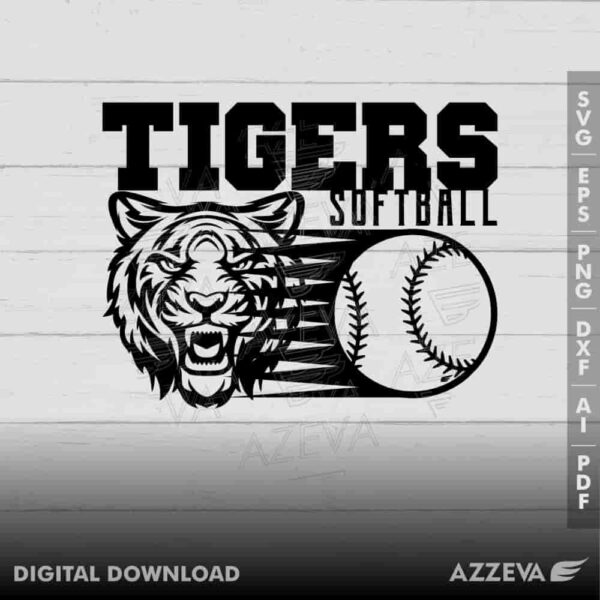 tiger softball svg design azzeva.com 23100570