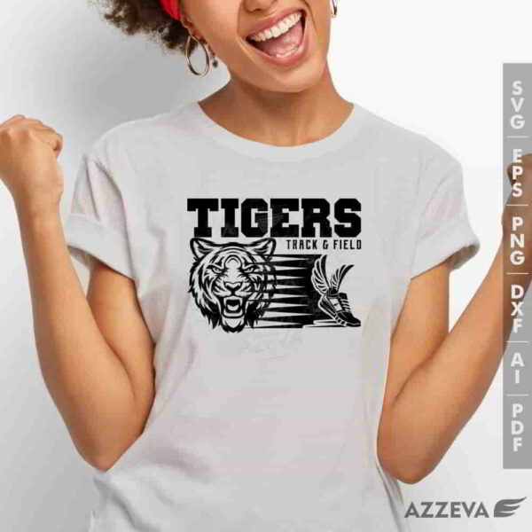 tiger track field svg tshirt design azzeva.com 23100650