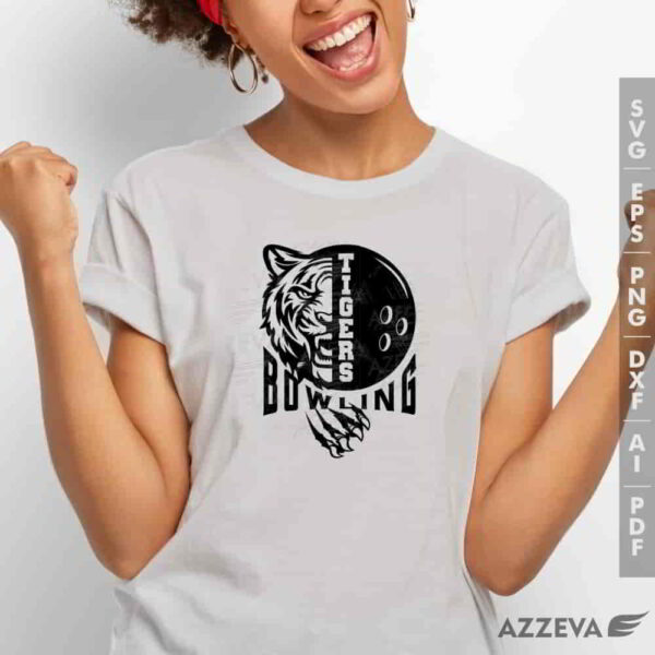 tigers bowling svg tshirt design azzeva.com 23100834