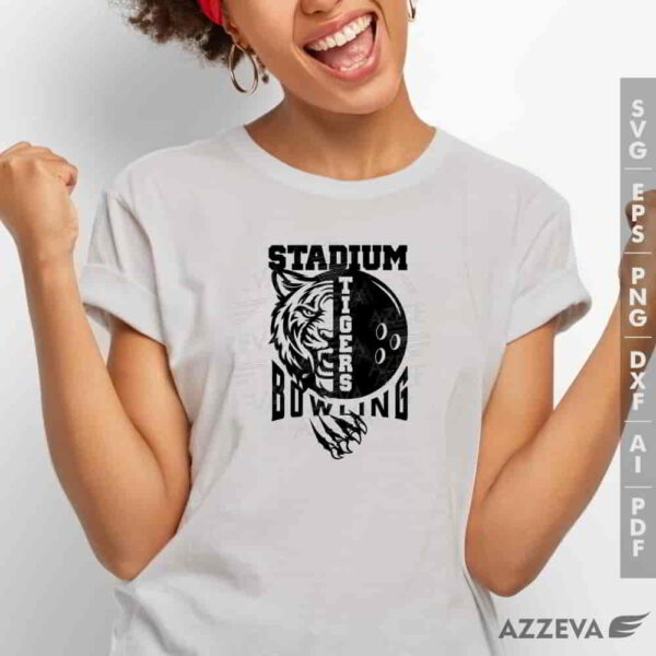 tigers bowling svg tshirt design azzeva.com 23100860