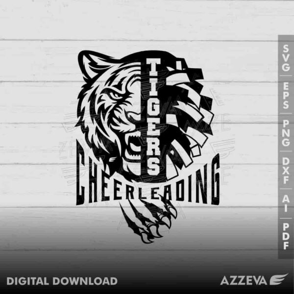 tigers cheerleading svg design azzeva.com 23100827