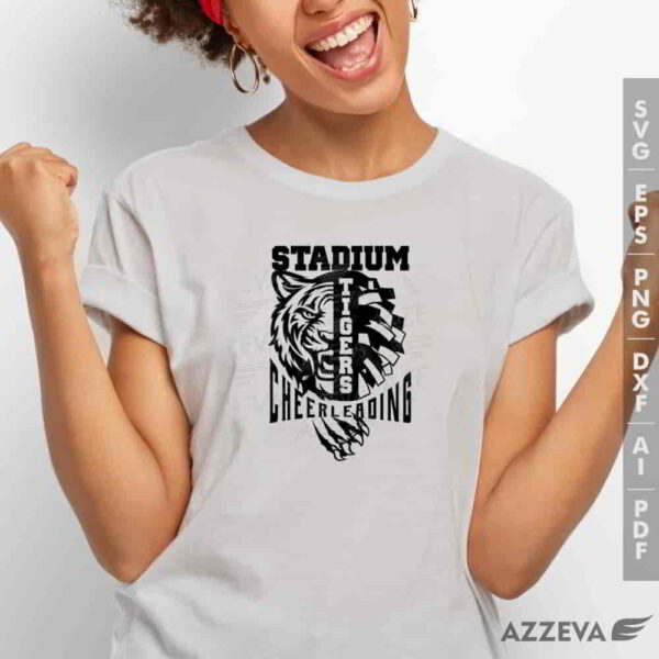 tigers cheerleading svg tshirt design azzeva.com 23100853