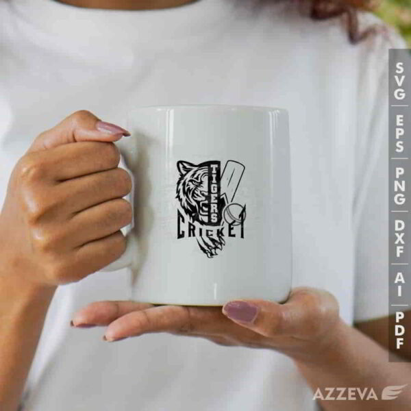 tigers cricket svg mug design azzeva.com 23100837