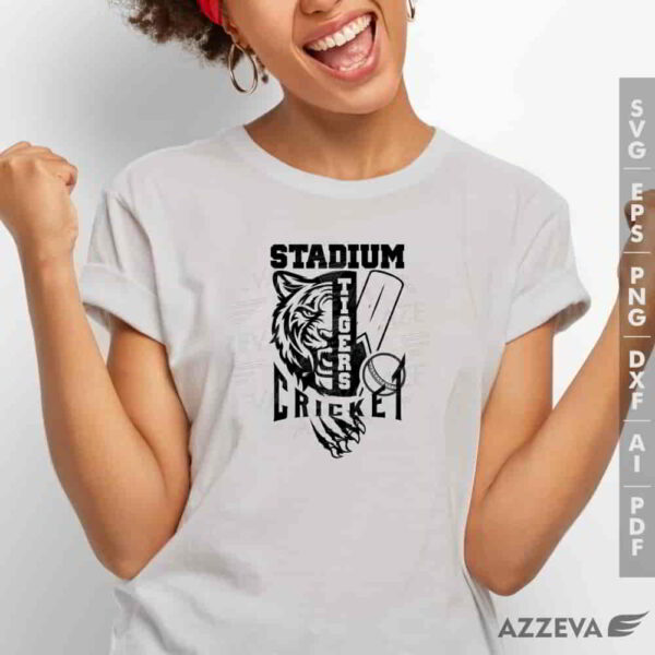 tigers cricket svg tshirt design azzeva.com 23100863