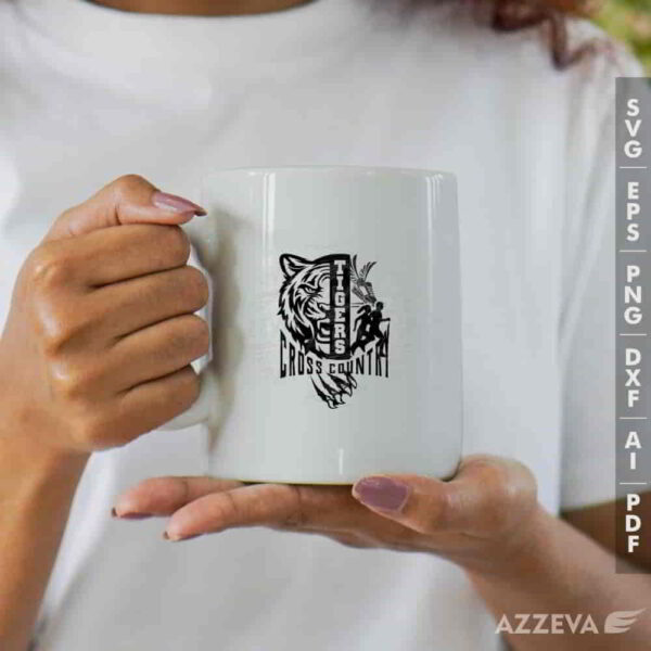 tigers cross country svg mug design azzeva.com 23100839