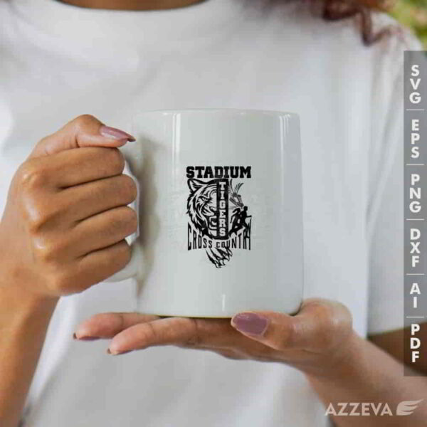 tigers cross country svg mug design azzeva.com 23100865