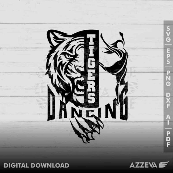 tigers dancing svg design azzeva.com 23100838