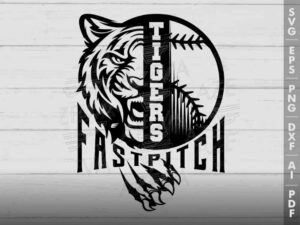 tigers fastpitch svg design azzeva.com 23100824
