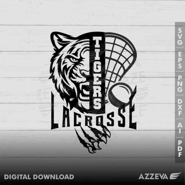 tigers lacrosse svg design azzeva.com 23100836