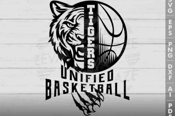tigers unified basketball svg design azzeva.com 23100822