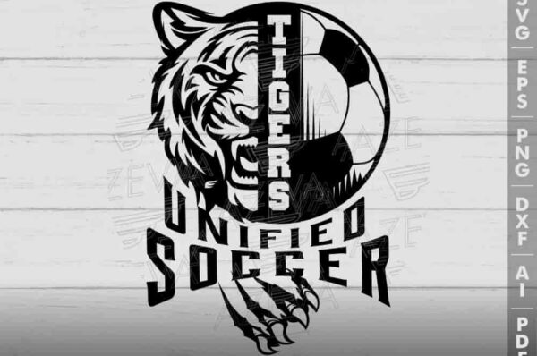 tigers unified soccer svg design azzeva.com 23100826
