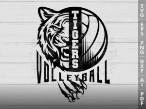 tigers volleyball svg design azzeva.com 23100820