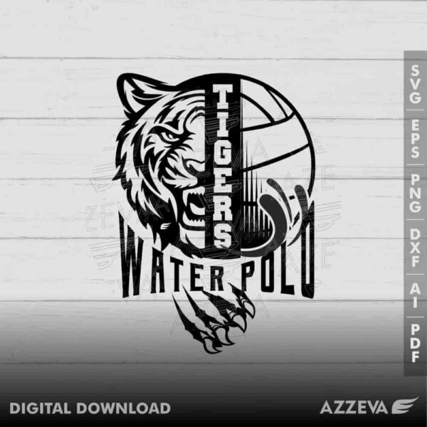 tigers water polo svg design azzeva.com 23100841