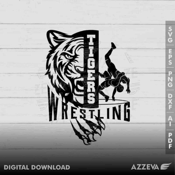 tigers wrestling svg design azzeva.com 23100842