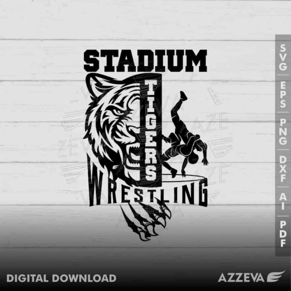 tigers wrestling svg design azzeva.com 23100868