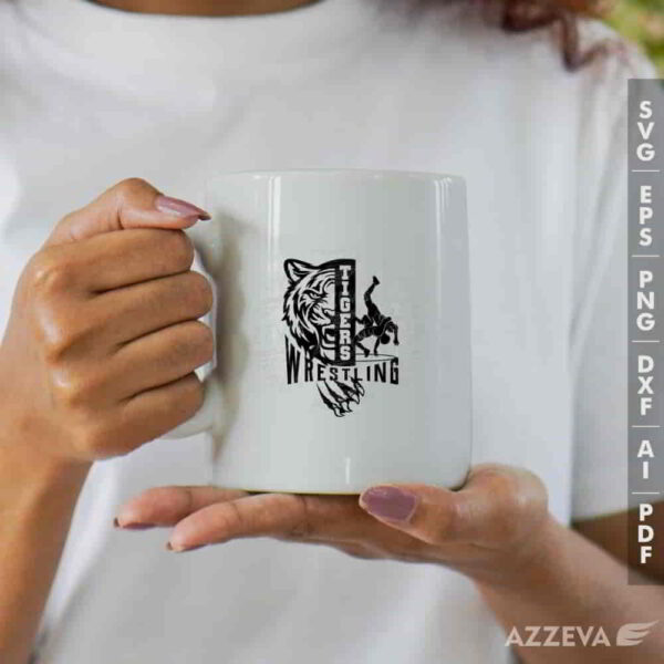 tigers wrestling svg mug design azzeva.com 23100842
