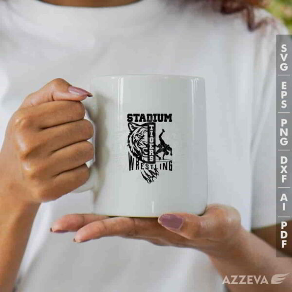 tigers wrestling svg mug design azzeva.com 23100868