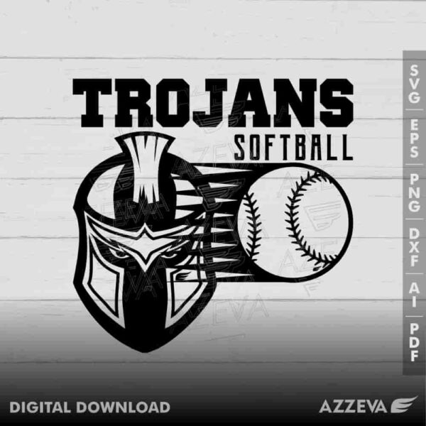 trojan softball svg design azzeva.com 23100604