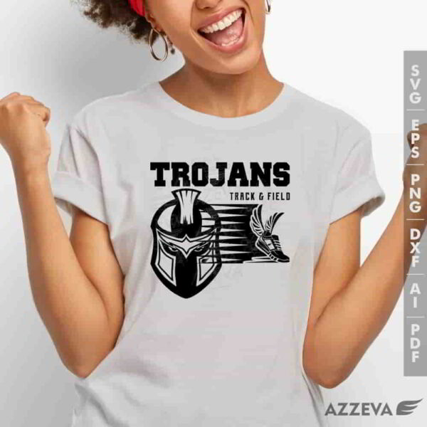 trojan track field svg tshirt design azzeva.com 23100684