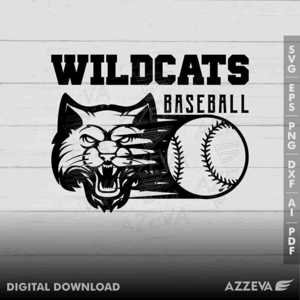 wildcat baseball svg design azzeva.com 23100556