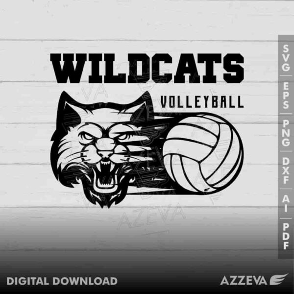 wildcat volleyball svg design azzeva.com 23100436