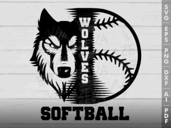 wolf softball svg design azzeva.com 23100228