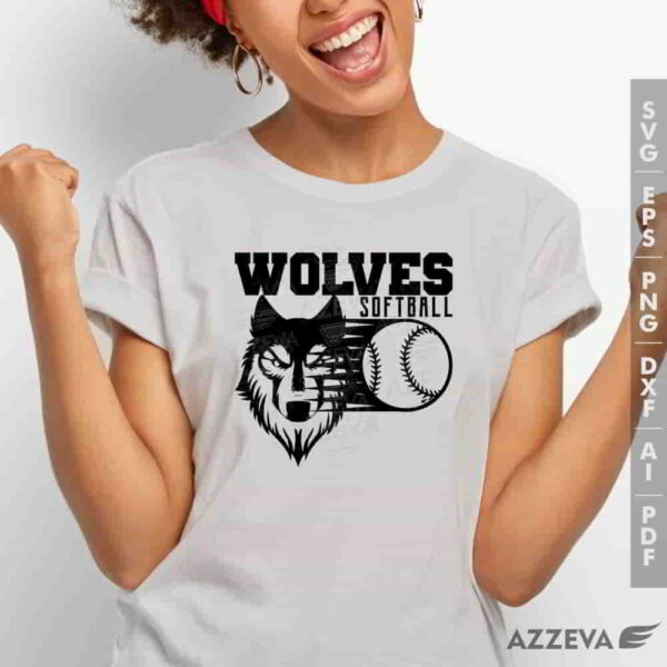 wolf softball svg tshirt design azzeva.com 23100581