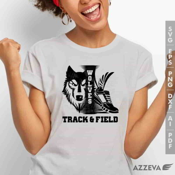 wolf track field svg tshirt design azzeva.com 23100328