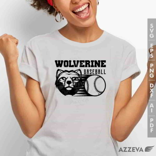 wolverine baseball svg tshirt design azzeva.com 23100559