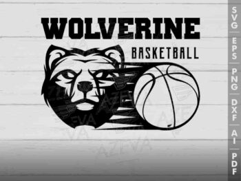 wolverine basketball svg design azzeva.com 23100519