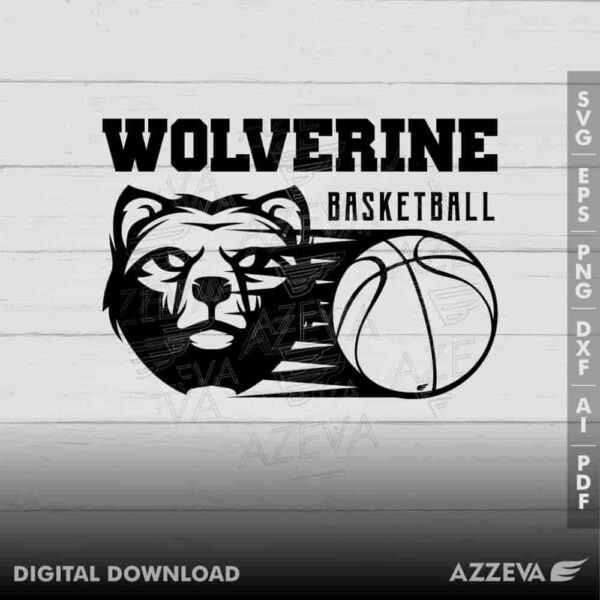 wolverine basketball svg design azzeva.com 23100519