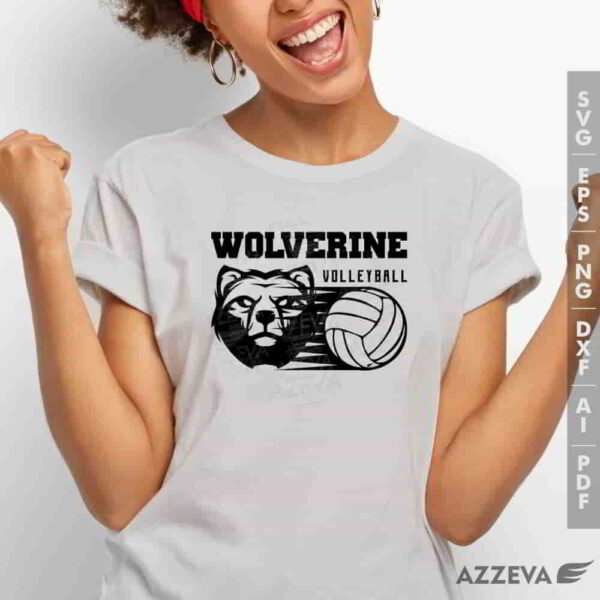 wolverine volleyball svg tshirt design azzeva.com 23100439