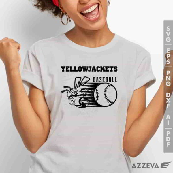 yellowjacket baseball svg tshirt design azzeva.com 23100550