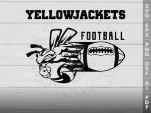 yellowjacket football svg design azzeva.com 23100470