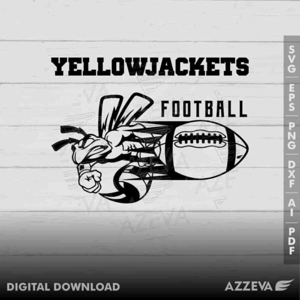 yellowjacket football svg design azzeva.com 23100470
