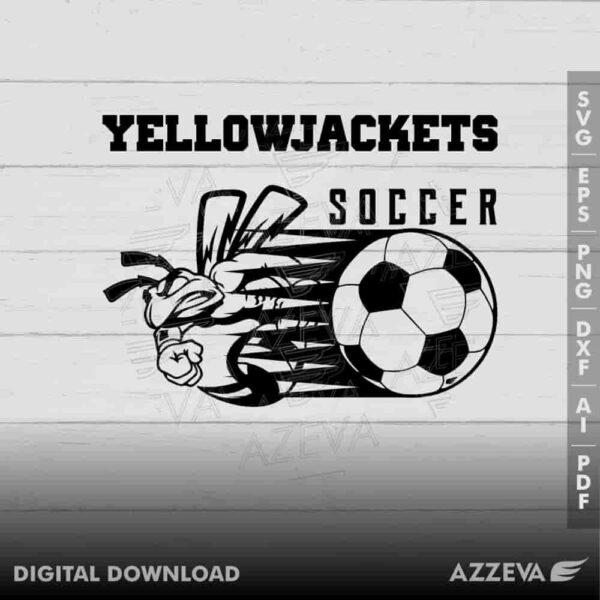 yellowjacket soccer svg design azzeva.com 23100630