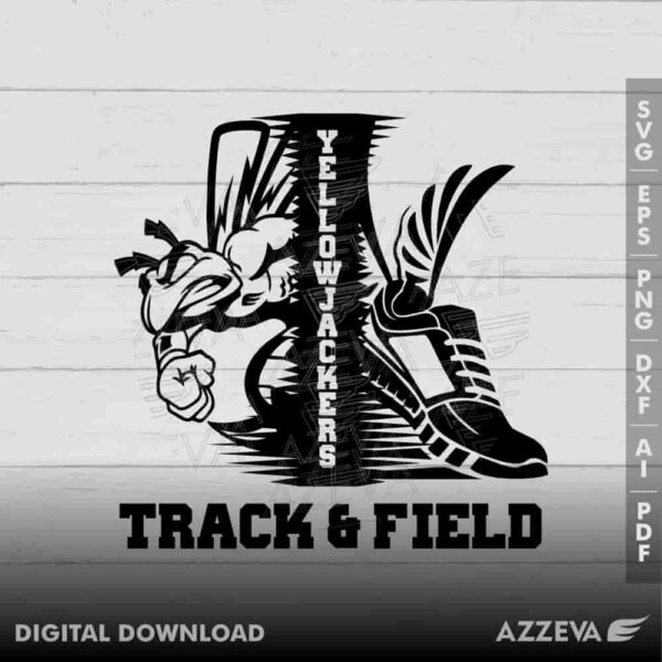 yellowjacket track field svg design azzeva.com 23100348