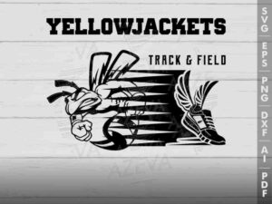 yellowjacket track field svg design azzeva.com 23100670