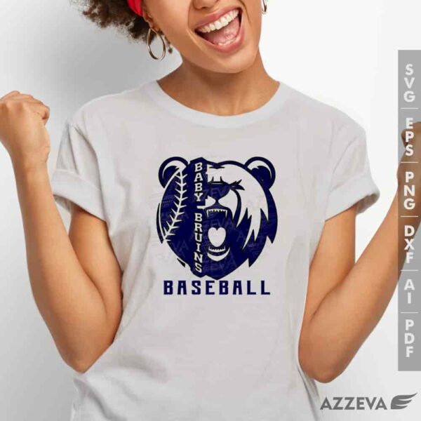 baby bruin baseball svg tshirt design azzeva.com 23100871