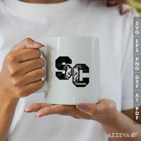 cougar in sc letters svg mug design azzeva.com 23100890