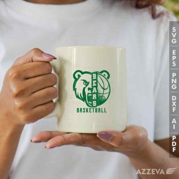 golden bear basketball svg mug design azzeva.com 23100938