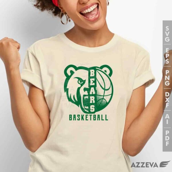 golden bear basketball svg tshirt design azzeva.com 23100938