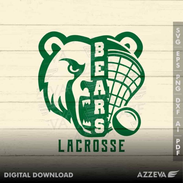 golden bear lacrosse svg design azzeva.com 23100945