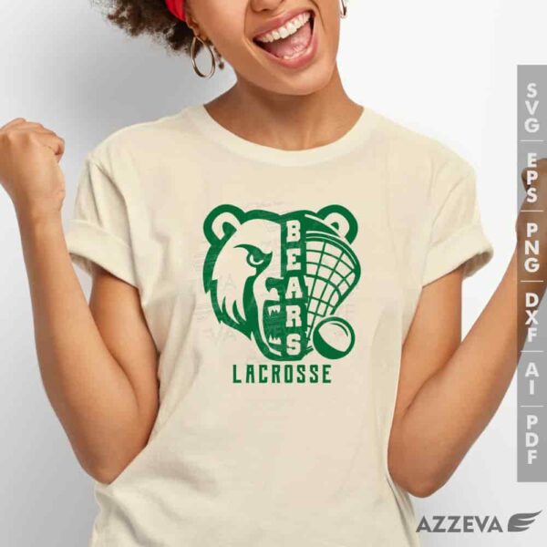 golden bear lacrosse svg tshirt design azzeva.com 23100945