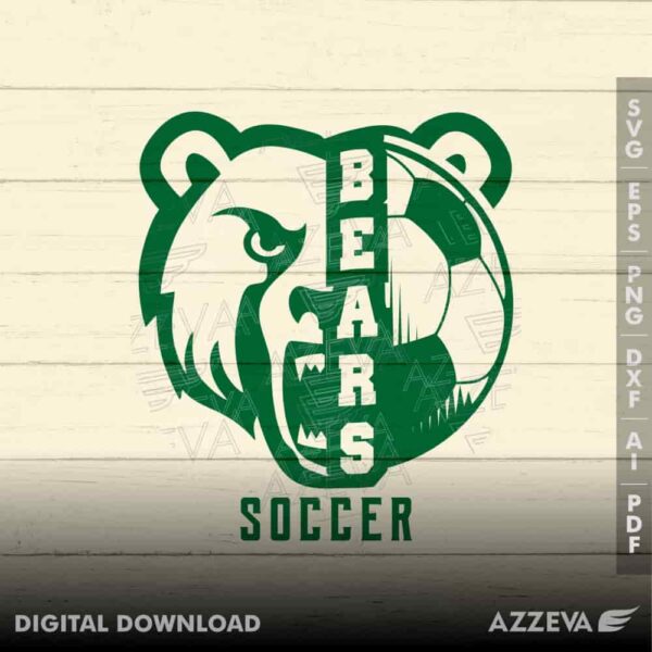 golden bear soccer svg design azzeva.com 23100942