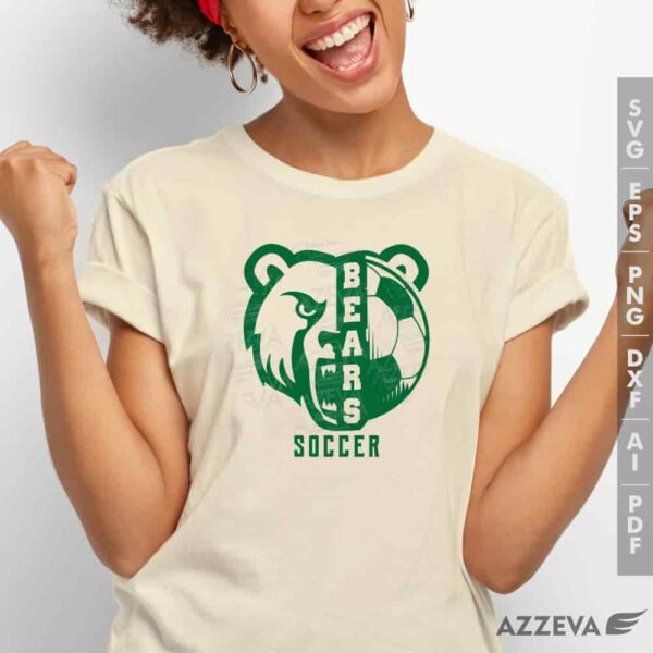 golden bear soccer svg tshirt design azzeva.com 23100942