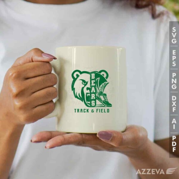 golden bear track field svg mug design azzeva.com 23100946