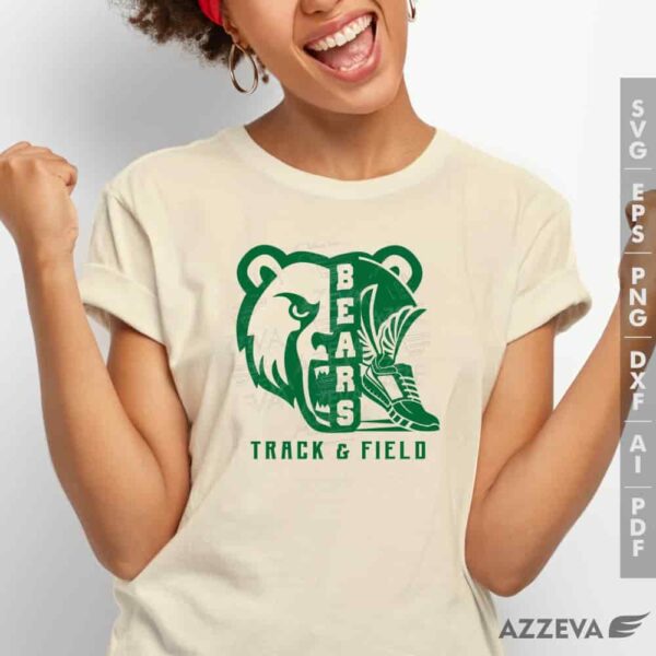golden bear track field svg tshirt design azzeva.com 23100946