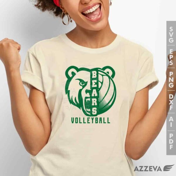 golden bear volleyball svg tshirt design azzeva.com 23100939
